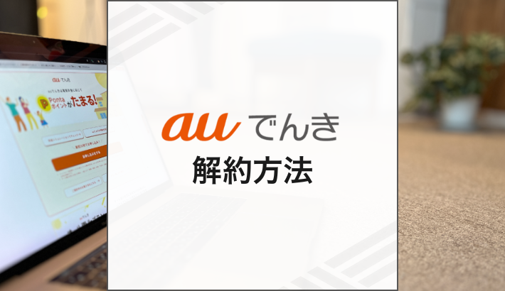 auでんき 解約方法