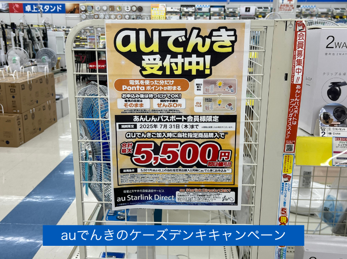 家電量販店やショップにお得な電力会社のキャンペーンはない