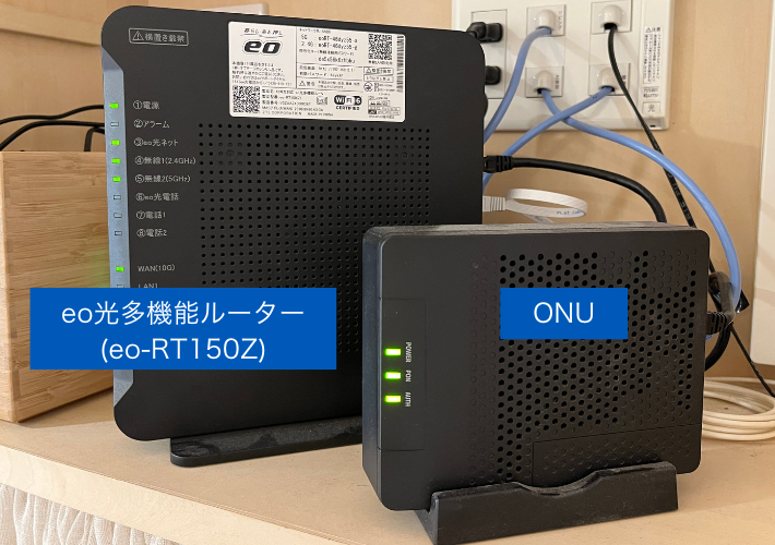 1ギガはeo光多機能ルーター