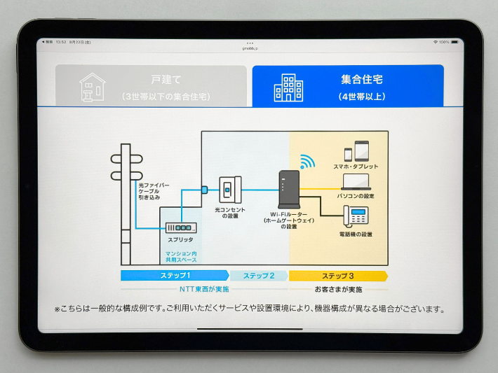 集合住宅・マンションの場合