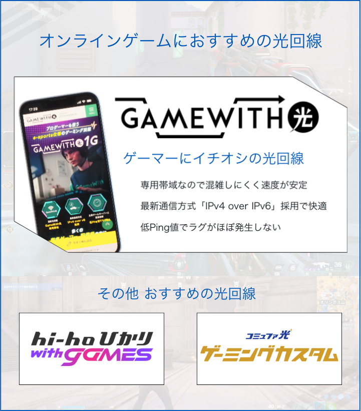 【ゲーマーにおすすめ】ラグの少ない光回線