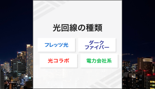 光回線の種類と仕組みを初心者にもわかりやすく解説
