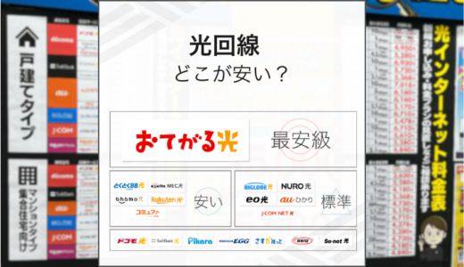 安い光回線はどれがおすすめ？主要18社を住居タイプ別に比較