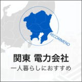 関東 電力会社 一人暮らしにおすすめ