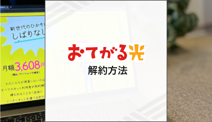 おてがる光 解約