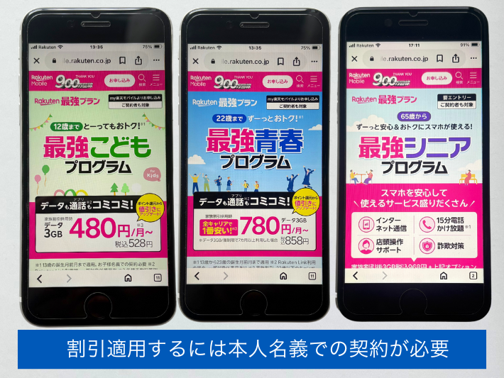 子供用・高齢者用の回線は本人名義がおすすめ