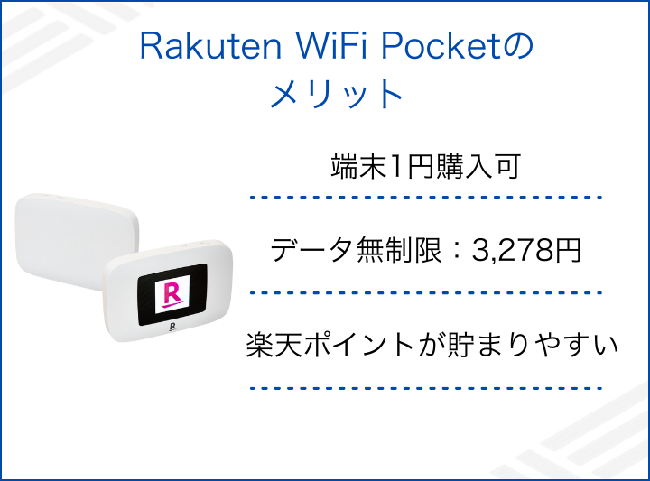 Rakuten WiFi Pocketのメリット