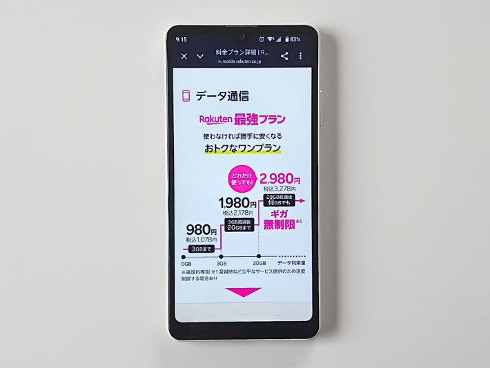 データも速度も無制限で使いたいなら楽天モバイルがおすすめ