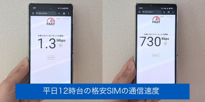 昼休み・夕方の通信速度が遅くなる